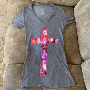 Empire Ladies Cross Live Fast, Live Forever Tee